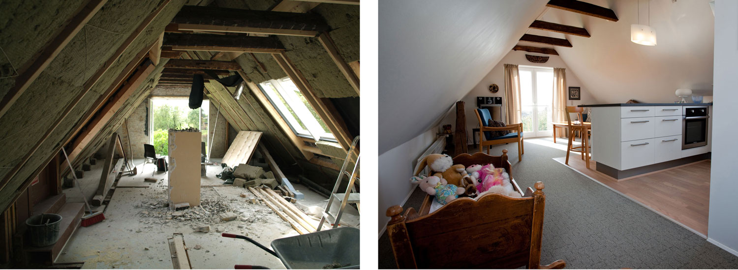 Before and after, renoveringen af Hotel Lolland