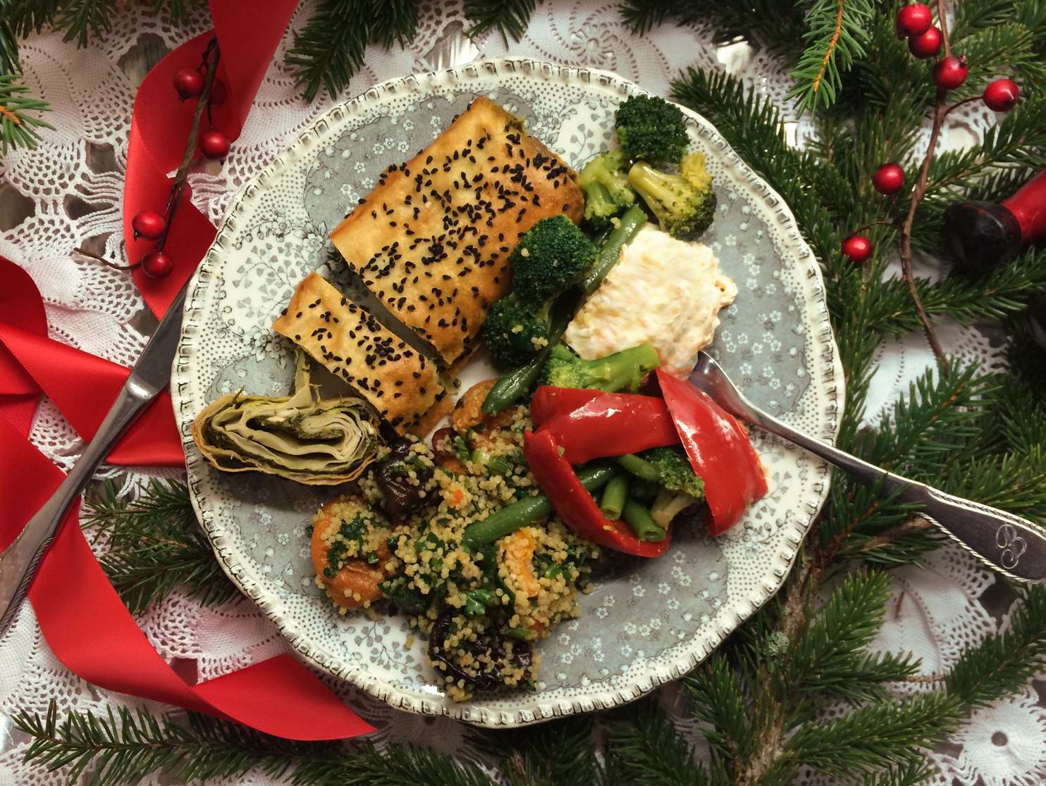 Vegetariskt julbord hos Bosphorus