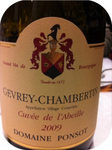 2009 Domaine Ponsot, Gevrey-Chambertin Cuvée l'Abeille, Bourgogne, Frankrig