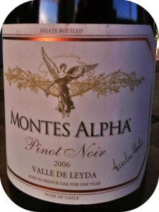 2006 Montes, Alpha Pinot Noir, Leyda Valley, Chile