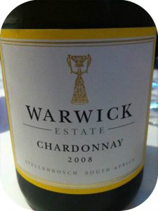 2008 Warwick Estate, Chardonnay, Stellenbosch, Sydafrika