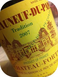 2007 Château Fortia, Châteauneuf-du-Pape Tradition, Rhône, Frankrig