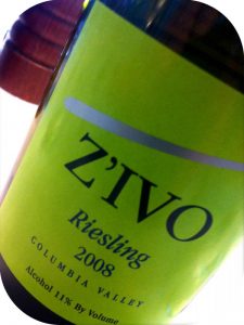 2008 Z'IVO Wines, Riesling, Washington State, USA