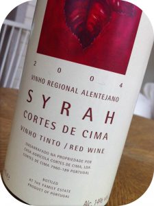 2004 Cortes de Cima, Syrah, Alentejo, Portugal