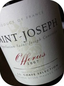 2007 Jean-Louis Chave Selection, Saint-Joseph Offerus, Rhône, Frankrig