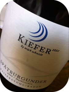 2009 Weingut Friedrich Kiefer, Spätburgunder Halbtrocken, Baden, Tyskland