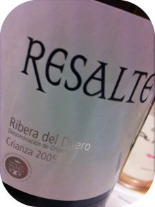 2005 Bodegas Resalte de Peñafiel, Resalte Crianza, Ribera del Duero, Spanien