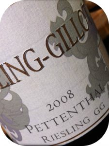 2008 Weingut Kühling-Gillot, Riesling Pettenthal GG, Rheinhessen, Tyskland