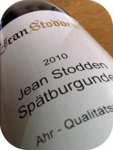 2010 Weingut Jean Stodden, Spätburgunder, Ahr, Tyskland