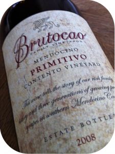 2008 Brutocao Cellars, Contento Vineyard Primitivo, Californien, USA