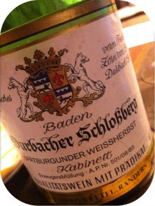 1982 Weingut Graf Wolff Metternich, Durbacher Schloßberg Spätburgunder Weißherbst Kabinett, Baden, Tyskland