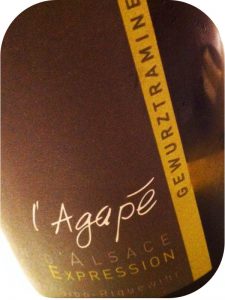 2009 Domaine Agapé, Gewurztraminer Expression, Alsace, Frankrig