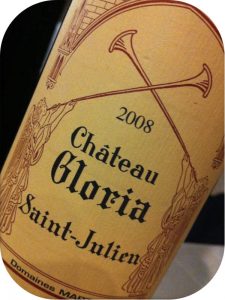 2008 Château Gloria, Saint-Julien, Bordeaux, Frankrig