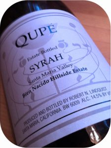 2005 Qupé, Bien Nacido Hillside Estate Syrah, Californien, USA