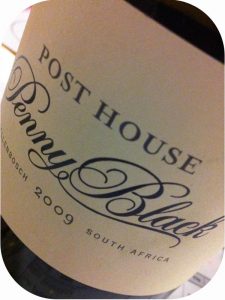 2009 Post House Wines, Penny Black, Stellenbosch, Sydafrika