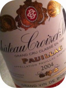 2004 Château Croizet-Bages, Pauillac 5. Cru Classé, Bordeaux, Frankrig