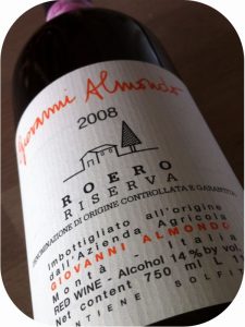 2008 Giovanni Almondo, Roero Riserva, Piemonte, Italien