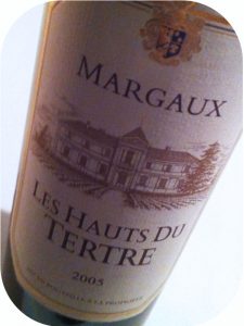 2005 Château du Tertre, Les Hauts du Tertre, Margaux, Bordeaux, Frankrig