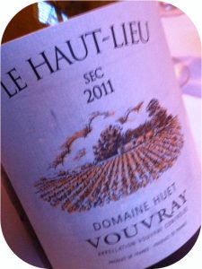 2011 Domaine Huet, Vouvray Le Haut-Lieu, Loire, Frankrig