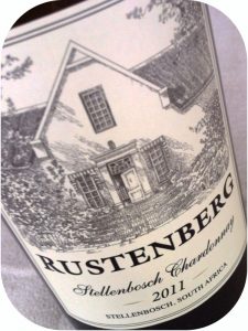 2011 Rustenberg Wines, Chardonnay, Stellenbosch, Sydafrika