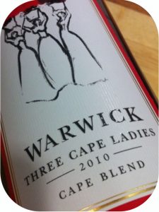 2010 Warwick Estate, Three Cape Ladies, Stellenbosch, Sydafrika