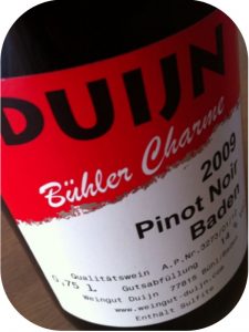 2009 Weingut Duijn, Pinot Noir Bühler Charme, Baden, Tyskland