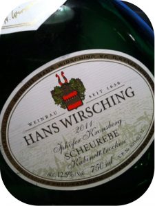 2011 Weingut Hans Wirsching, Scheurebe Kabinett Trocken Iphöfer Kronsberg, Franken, Tyskland