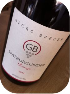 2011 Weingut Georg Breuer, Spätburgunder GB Rouge, Rheingau, Tyskland