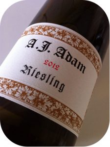 2012 Weingut A.J. Adam, Riesling, Mosel, Tyskland