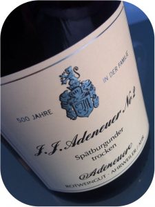 2011 Weingut Adeneur, J.J. Adeneuer No. 2 Spätburgunder, Ahr, Tyskland