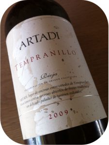 2009 Bodegas y Viñedos Artadi, Artadi Tempranillo, Rioja, Spanien