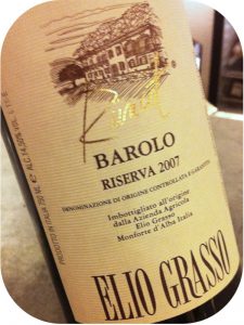 2007 Elio Grasso, Barolo Rüncot Riserva, Piemonte, Italien