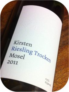 2011 Weingut Kirsten, Riesling Trocken, Mosel, Tyskland