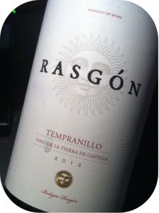 2012 Bodegas Rasgón, Tempranillo, Castilla-La Mancha, Spanien