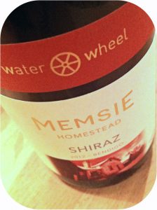 2012 Water Wheel Vineyards, Memsie Homestead Shiraz, Victoria, Australien