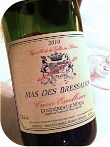 2010 Mas des Bressades, Cuvée Excellence, Costières de Nîmes, Frankrig