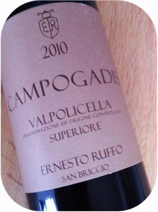 2010 Ernesto Ruffo, Campogadis Valpolicella doc Superiore, Veneto, Italien