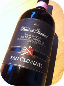 2007 Cantine San Clemente, Sagrantino di Montefalco, Umbrien, Italien