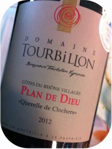 2012 Domaine Tourbillon, Côtes du Rhône Villages Plan de Dieu Querelle de Clochers, Rhône, Frankrig