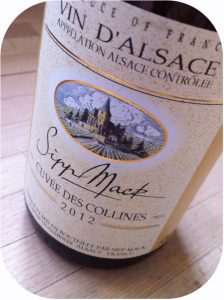 2012 Domaine Sipp Mack, Cuvée des Collines, Alsace, Frankrig