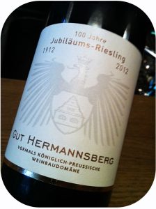 2012 Gut Hermannsberg, 100 Jahre Jubiläums-Riesling, Nahe, Tyskland