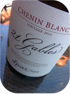2012 Spier Wines, 21 Gables Chenin Blanc, Stellenbosch, Sydafrika