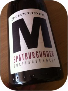 2011 Weingut Markus Schneider, Spätburgunder M, Pfalz, Tyskland