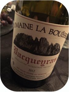 2012 Domaine la Bouïssiere, Vacqueyras, Rhône, Frankrig