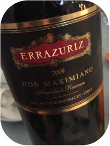 2009 Viña Errazuriz, Don Maximiano Founder's Reserve, Aconcagua Valley, Chile