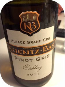 2007 Kuentz-Bas, Pinot Gris Grand Cru Eichberg Trois Chateaux, Alsace, Frankrig