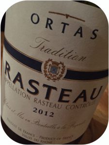 2012 Ortas Cave de Rasteau, Tradition Rasteau Côtes du Rhône Villages, Rhône, Frankrig