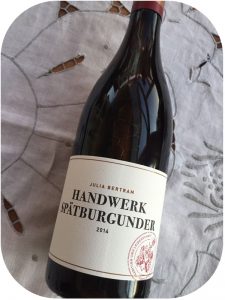 2014 Weingut Julia Bertram, Handwerk Spätburgunder, Ahr, Tyskland