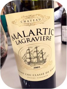 2005 Château Malartic Lagraviere, Pessac-Léognan, Bordeaux, Frankrig