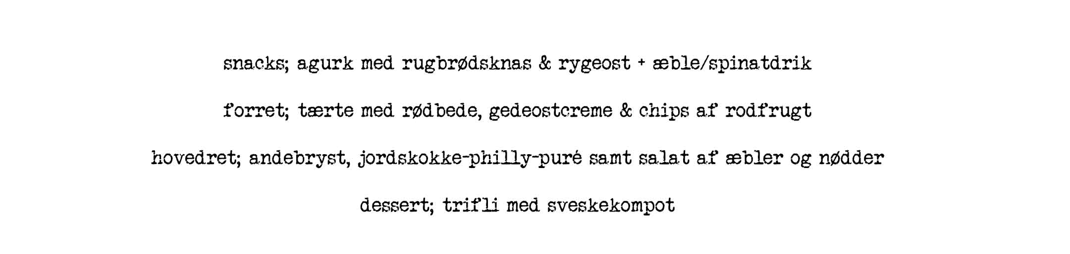 Menu 27 februar 2016